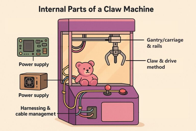 Internal Parts of a Claw Machine