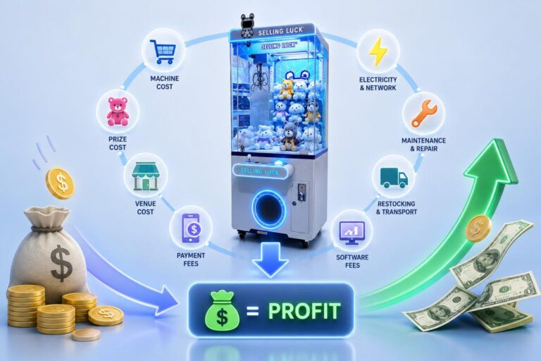 Claw machine operating cost breakdown