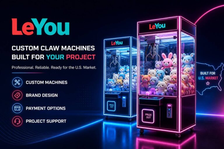 LeYou custom claw machine project support for U.S. market